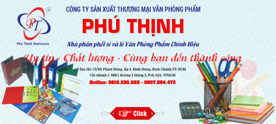 Vpp Phú Thịnh bán văn phòng phẩm online chất lượng uy tín giá rẻ