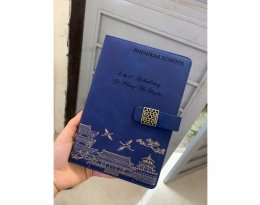 Sổ Tay Da Khắc Tên & Logo – Quà Tặng Tri Ân Cao Cấp