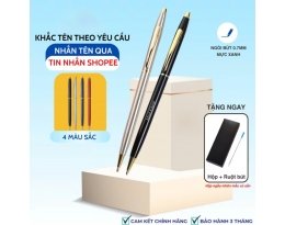 Bút ký khắc tên TopGifts XN015 dạng xoay nhỏ ngòi 0.7mm gọn sang trọng